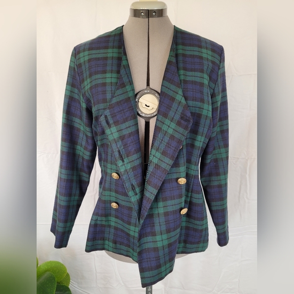 Vintage plaid Blazer and Skirt set - Picture 7 of 10